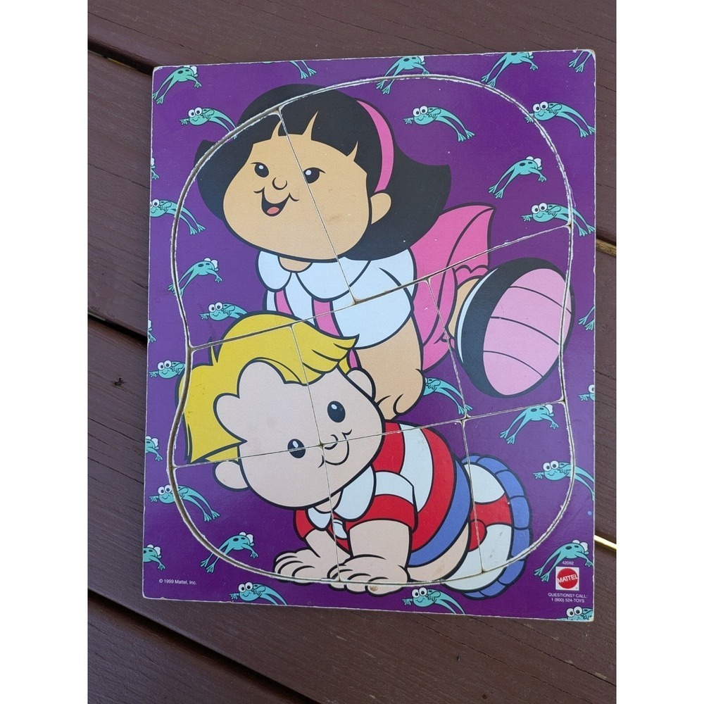 Vintage‎ 1999 Mattel Fisher Price Little People Frame Tray Puzzle 7 Piece 42092